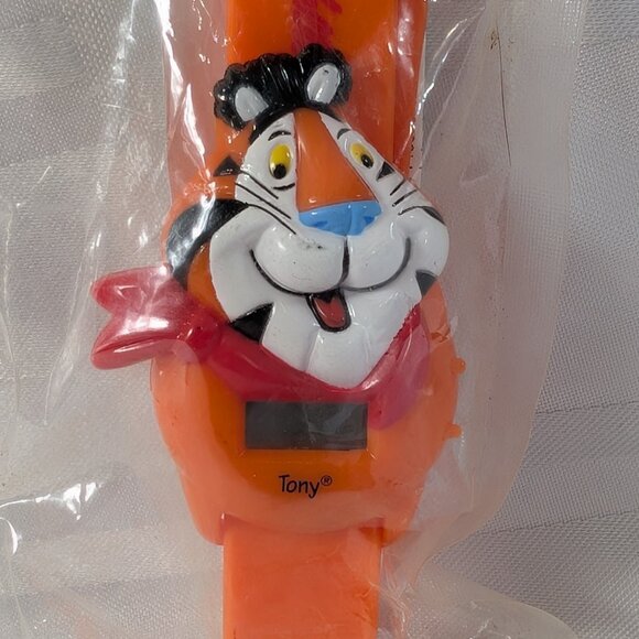 VINTAGE KELLOGG'S CEREAL TONY THE TIGER FROSTED FLAKES WRIST WATCH BOX PREMIUM - Picture 2 of 14